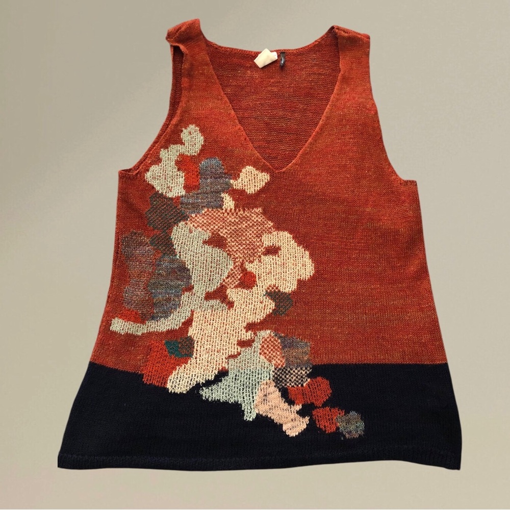 ANTHROPOLOGIE Knit Sleeveles Tank Top Sweater Small to Medium
